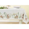Design Import Spring Bunny Hop Printed Tablecloth - 52 X 52"