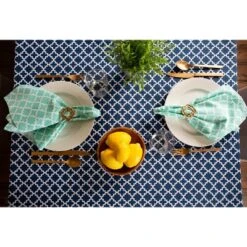 Design Imports Nautical Blue Lattice Tablecloth 60X84 -Design Imports GUEST 68aa3b05 2484 42e0 a5e6 25a2674626f6
