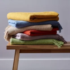 50"x60" Solid Ribbed Throw Blanket - Design Imports -Design Imports GUEST 68bb681e b075 45a7 b80e f5936b38fb68