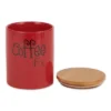 Design Imports Red Coffee/Sugar/Tea Ceramic Canister Set/3