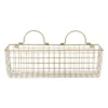 Design Imports Set Of 2 M Gold Wire Wall Baskets