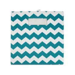Polyester Cube Chevron Teal Square 13x13x13 -Design Imports GUEST 6b0e01d0 461e 42af a6ff 059d8c099955