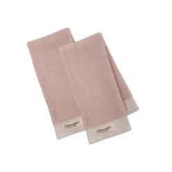 Design Imports Washed Waffle Dishtowel Set/2, Pink Quartz 5 Design Imports Washed Waffle Dishtowel Set/2, Pink Quartz -Design Imports GUEST 6b6de82e 06bd 44c3 9263 c354b49d3450