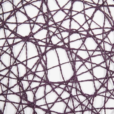 Design Imports Eggplant Woven Paper Round Placemat Set/6 7 Design Imports Eggplant Woven Paper Round Placemat Set/6 - Image 7