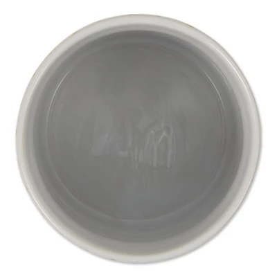 Design Imports White And Gold Mixed Print Ceramic Canister Set/3 5 Design Imports White And Gold Mixed Print Ceramic Canister Set/3 - Image 5