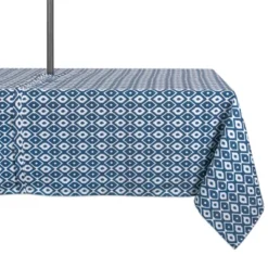 Design Imports Blue Ikat Outdoor Tablecloth With Zipper 60X84 19 Design Imports Blue Ikat Outdoor Tablecloth With Zipper 60X84 -Design Imports GUEST 6d7bc7e9 d7d2 4d0d 940e 423b07fca47e