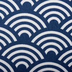 Polyester Cube Waves Nautical Blue Square 13x13x13 -Design Imports GUEST 6dae1b44 7b9b 4664 97f4 87b1fabfa746