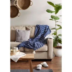 50"x60" Slub Striped Throw Blanket - Design Imports -Design Imports GUEST 6dc094b3 4ef6 433b b550 a8e87876c177