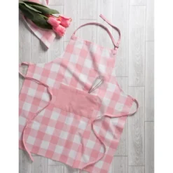 Design Imports Buffalo Check Chef Apron Pink & White -Design Imports GUEST 6e1d6cd1 b666 4b50 8377 732010f4d69d