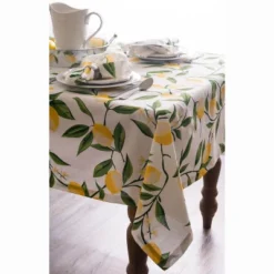 Design Imports Lemon Bliss Printed Tablecloth, Lemon Bliss, 52X52" -Design Imports GUEST 6e3bbde5 20c5 4bd5 8740 792fcee28218