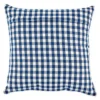 4pk 18"x18" Gingham Buffalo Check Assorted Square Throw Pillow Covers Navy/Off White - Design Imports