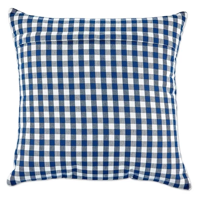 4pk 18"x18" Gingham Buffalo Check Assorted Square Throw Pillow Covers Navy/Off White - Design Imports 1 4pk 18"x18" Gingham Buffalo Check Assorted Square Throw Pillow Covers Navy/Off White - Design Imports
