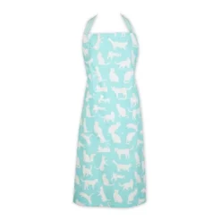 Design Imports Aqua Cat Print Chef Apron -Design Imports GUEST 6ee4e19b b8b8 41be bccf 93bb19a33ea6