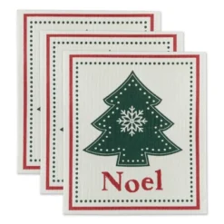 Design Imports Swedish Dishcloth Set/3, Reusable & Absorbent, Noel Tree -Design Imports GUEST 6f525e47 39fb 4c4f b5b3 4fa251a12cad