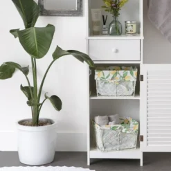 Design Imports Set Of 2 M Antique White Chicken Wire Lemon Print Liner Baskets 7 Design Imports Set Of 2 M Antique White Chicken Wire Lemon Print Liner Baskets -Design Imports GUEST 6fab53bb 5a79 4973 8023 343300ad8e30