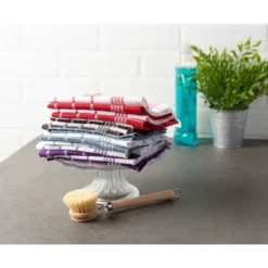 Design Imports Blue Waffle Weave Dishcloth Set/12 -Design Imports GUEST 70069f32 ae0a 452a 8f44 01f1077eb83f