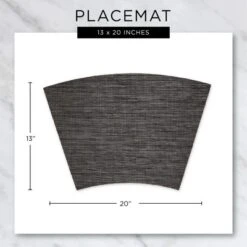 Design Imports Fig Green Tweed Round Table Placemat Set/6 -Design Imports GUEST 701610fa 7b93 43e6 9ed8 2ac2d4af03a6