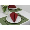 Green Sage Placemats (Set Of 6) - Design Imports: Cotton Rectangular Table Mats, Machine Washable