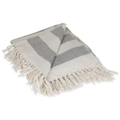 50"x60" Cabana Striped Throw Blanket - Design Imports