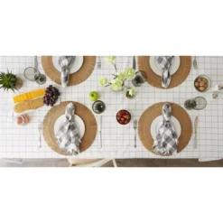 Design Imports Kitchen Windowpane Tablecloth 60X104 -Design Imports GUEST 70fc99a9 7bfa 4723 9e7a 1edd9e8a9d92