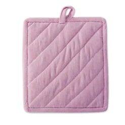 Design Imports Rose Solid Chambray Potholder Set/2 -Design Imports GUEST 71dd24d2 b179 4935 b02e 9a4beda107a0