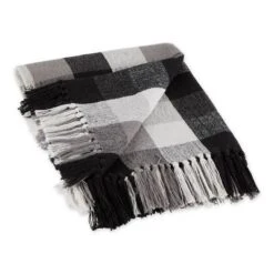 50"x60" Check Throw Blanket - Design Imports -Design Imports GUEST 71f4d800 aed9 4475 91ed 98cc030a9d95