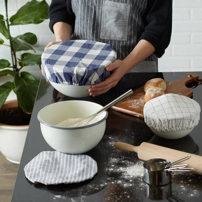 Design Imports Assorted French Blue Farmhouse Woven Dish Cover (Set Of 3) 7 Design Imports Assorted French Blue Farmhouse Woven Dish Cover (Set Of 3) - Image 7