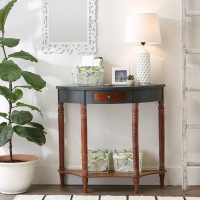 Design Imports Set Of 3 S Antique White Chicken Wire Lemon Print Liner Baskets 3 Design Imports Set Of 3 S Antique White Chicken Wire Lemon Print Liner Baskets - Image 3