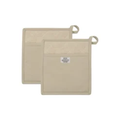 Design Imports Chino Potholder Set/2, Feather Gray -Design Imports GUEST 746e7d5a 5c26 4fb9 8cd4 3966af2f1a20