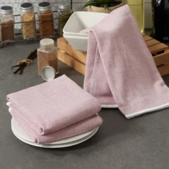 Design Imports Barn Red French Terry Chambray Solid Dishtowel Set/3 -Design Imports GUEST 754be960 6268 4641 8932 4321c052ddc8