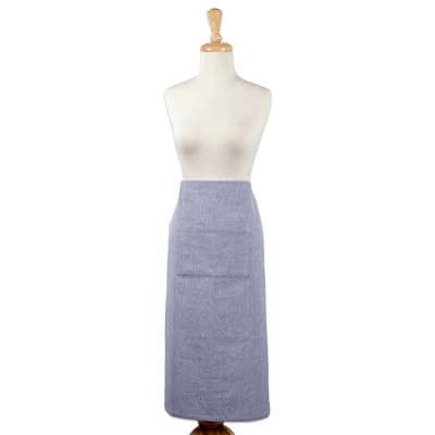 Design Imports Bistro Chambray Apron Blue 1 Design Imports Bistro Chambray Apron Blue