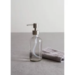 Design Imports 2 Pc 16Oz Clear Glass Bottle Set With Stainless Pump Tops 8 Design Imports 2 Pc 16Oz Clear Glass Bottle Set With Stainless Pump Tops -Design Imports GUEST 7628af83 dbbf 462e b86c 0edf3e54634a