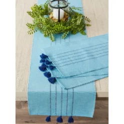 DII Ribbed Stripe Placemat Set 6 Piece, Thera Blue Stripe, 13x19" 11 DII Ribbed Stripe Placemat Set 6 Piece, Thera Blue Stripe, 13x19" -Design Imports GUEST 7725f08d 6eb6 45b2 8c18 1df1f7fbda69