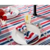 Design Imports Patriotic Stripe Outdoor Tablecloth With Zipper 60 Round