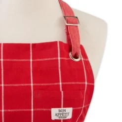 Design Imports Red Cider Windowpane Apron -Design Imports GUEST 7787e6bc c416 4e76 90f5 61fb60509938