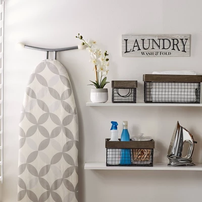 Design Imports Set Of 6 Antique Silver Finish Farm House Baskets 6 Design Imports Set Of 6 Antique Silver Finish Farm House Baskets - Image 6