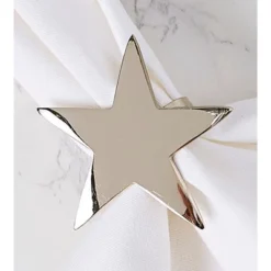 Design Imports Silver Star Napkin Ring Set/4 -Design Imports GUEST 77e53697 bcd5 4bd6 b3eb 970d1bf7a6c4