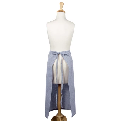 Design Imports Bistro Chambray Apron Blue 2 Design Imports Bistro Chambray Apron Blue - Image 2