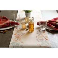 Design Imports Reversible Autumn Table Runner, 14X108", Autumn Leaves -Design Imports GUEST 7965849d 10e1 40d2 b8e5 bda6e158f2cd