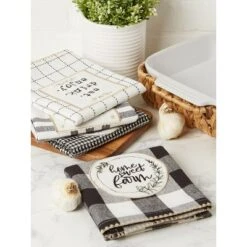 Design Imports Farm To Table Embellished Dishtowel Set/4 -Design Imports GUEST 79a69744 b17c 41ab b805 c2f048b46d81