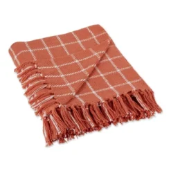 50"x60" Checked Plaid Throw Blanket - Design Imports -Design Imports GUEST 7ae1862e a735 4474 b196 6366eabf07ed