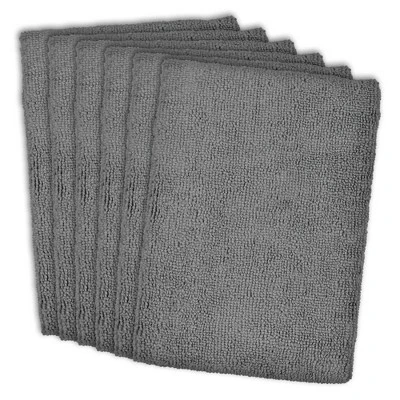 Design Imports 6pk Microfiber Essential Dishtowels Gray: Kitchen Towels, Microfiber Dishcloth, Solid Pattern, 15.75"x23.5" 6 Design Imports 6pk Microfiber Essential Dishtowels Gray: Kitchen Towels, Microfiber Dishcloth, Solid Pattern, 15.75"x23.5" - Image 6