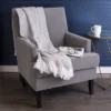 50"x60" Mini Diamond Throw Blanket Gray - Design Imports