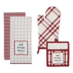 Design Imports Home Sweet Farmhouse Oven Mitt, Potholder And Dishtowel Kitchen Set 4 Piece, Barn Red 15 Design Imports Home Sweet Farmhouse Oven Mitt, Potholder And Dishtowel Kitchen Set 4 Piece, Barn Red -Design Imports GUEST 7b99cba4 b971 4fb4 840a c22ba42a85d7