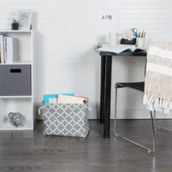 Design Imports Polyester Bin Lattice Gray Rectangle Medium 16X10X12 9 Design Imports Polyester Bin Lattice Gray Rectangle Medium 16X10X12 -Design Imports GUEST 7c67984a 7fd3 4518 bb0a 520015a2a541