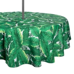 Design Imports Banana Leaf Outdoor Tablecloth With Zipper 52 Round -Design Imports GUEST 7ceefa5c dfeb 4002 88df f175cd89a07d 1