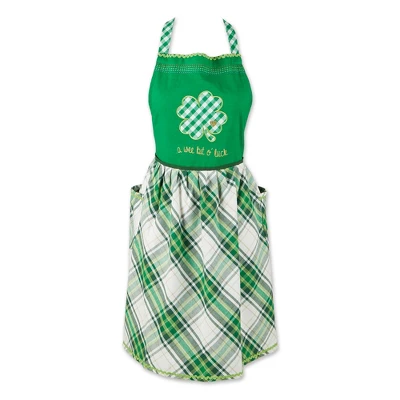 Design Imports Lucky Clover Embellished Apron 10 Design Imports Lucky Clover Embellished Apron - Image 10