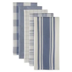 Design Imports Stonewash Blue Asst Everyday Dishtowel Set/5 -Design Imports GUEST 7e190c76 7e0d 4499 852f 1418acb1a4a6