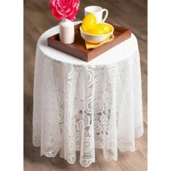 Design Imports Lace Tablecloth, Vintage, 63" Round -Design Imports GUEST 7ed705ae eea1 4a67 83ab c6bf06881260