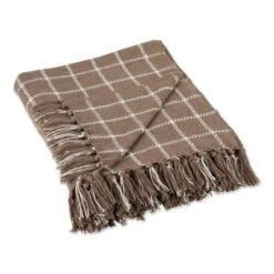 50"x60" Checked Plaid Throw Blanket - Design Imports -Design Imports GUEST 7fd05ac5 20f0 4a3b 9422 0bddec810578